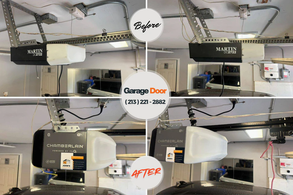 Before and after: garage door repair Upper Fruitland, NM